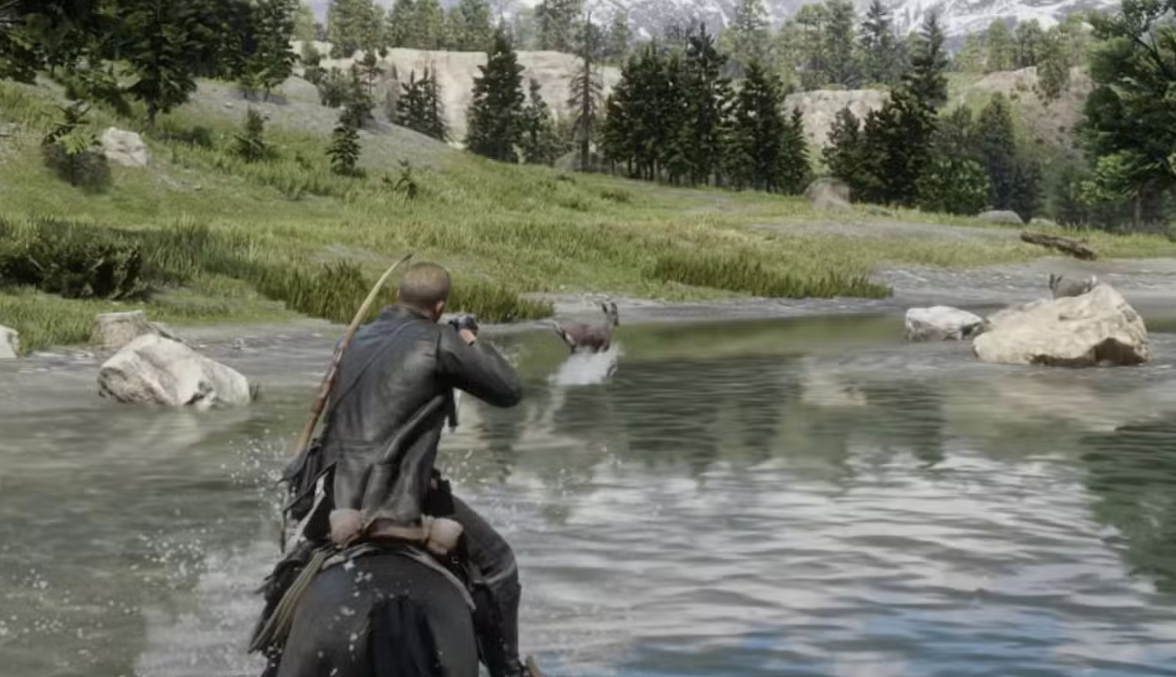Horse in Water in RDR2