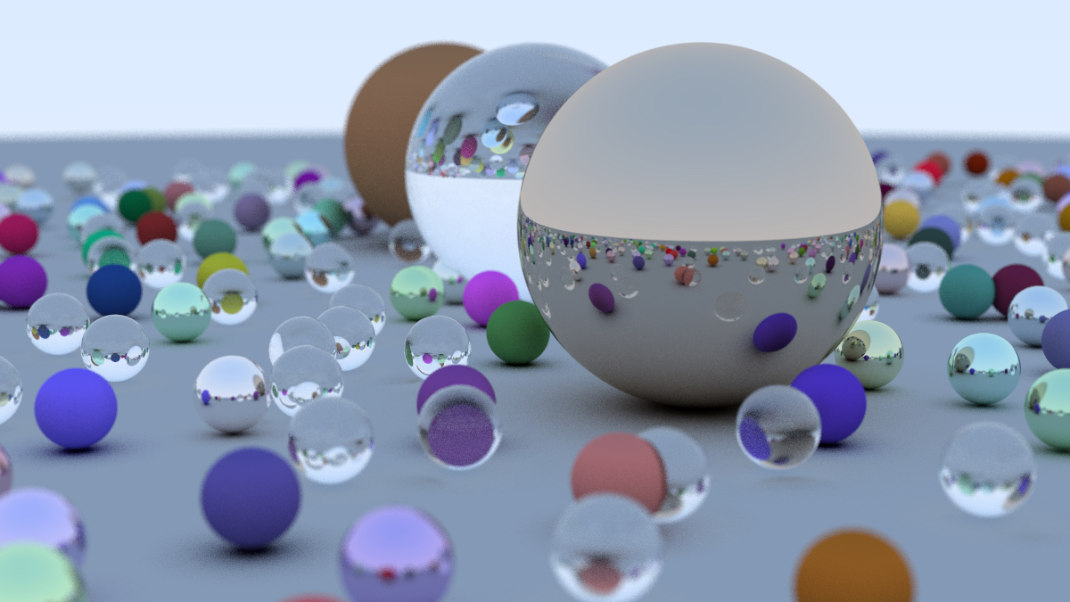 Ray Tracing in One Weekend Render