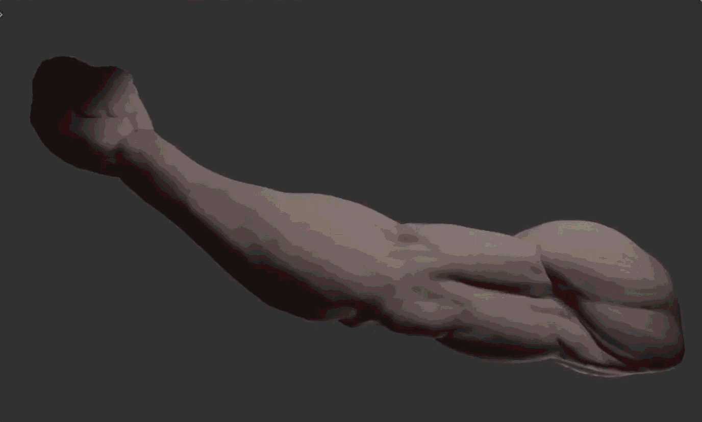 Muscle Contraction using Normal Map